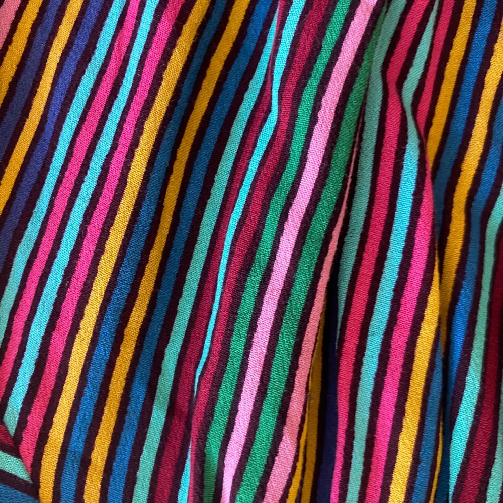 Maeve By Anthropology Multicolor V Neck Wrap Long Sleeve Top w/ Tie Size 4 Small - Picture 6 of 12